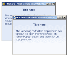 Actions - Open window