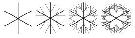 First type of snow flakes