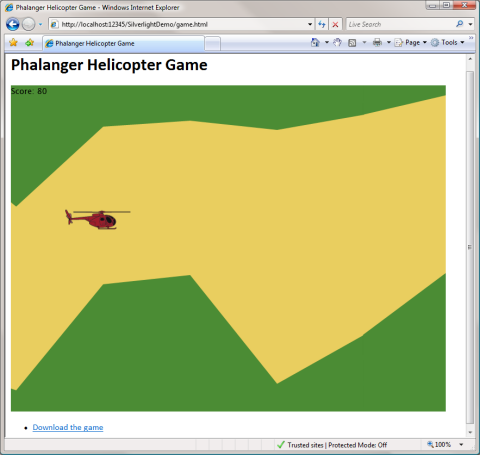 Go to the helicopter game